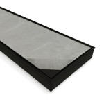 Tile Insert Rectangle Floor Waste Matte Black 1000*100*21